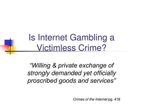 is gambling a victimless crime|Victimless crime .